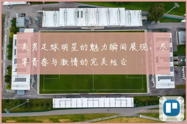 美男足球明星的魅力瞬间展现，尽享青春与激情的完美结合